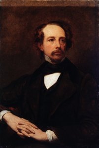 Charles Dickensin (1812-1870) muotokuva 1855